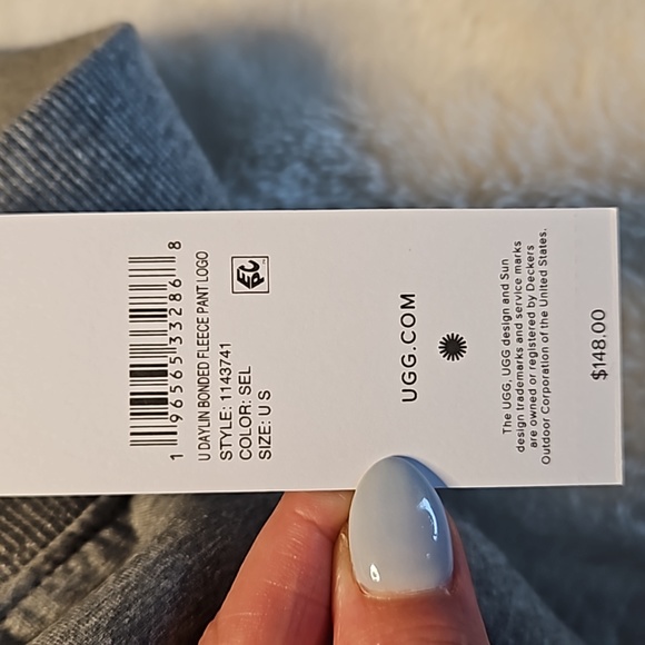UGG Daylin Bonded Fleece Unisex Sweatpants with Logo Sz Small *NWT* MSRP $148 - Picture 13 of 13